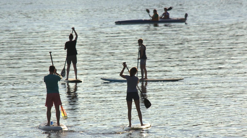 Ab aufs Wasser! Bei schönem Wetter tummeln sich viele Einheimische und Touristen auf der Alster.